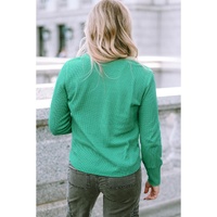 Azura Exchange Waffle Knit Henley Top - S thumbnail