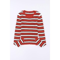 Azura Exchange Striped Ribbed Knit Slim Fit Top - XL thumbnail