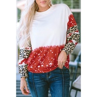 Azura Exchange Leopard Tie-Dye Long Sleeve Top - L thumbnail
