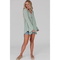 Azura Exchange Expose Seam Bell Sleeve Top - XL thumbnail