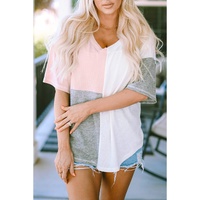 Azura Exchange Colorblock Long Sleeve Oversized Top - S thumbnail
