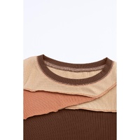 Azura Exchange Color Block Ribbed Knit Top - XL thumbnail