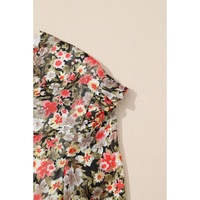 Azura Exchange Floral Ruffled Babydoll Blouse - XL thumbnail