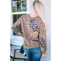 Azura Exchange Leopard Tie Dyed Graphic Long Sleeve Top - M thumbnail