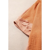 Desert Gold Stud Heart Patch Textured Front Dolman Top - S thumbnail