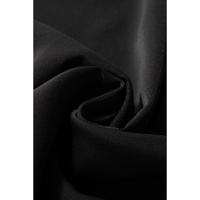 Black Keyhole Neckline Floral Lace Raglan Sleeve Blouse - L thumbnail