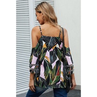 Azura Exchange Cold Shoulder Blouse - L thumbnail