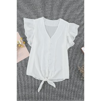 Azura Exchange Button Down Tie Top - L thumbnail