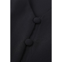 Black Forever Tonight Button Tie Top - XL thumbnail