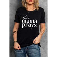 Azura Exchange Mama Prays Letters Print Plain Tee - 2XL thumbnail