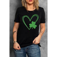 Azura Exchange Heart Print Short Sleeve Tee - L thumbnail