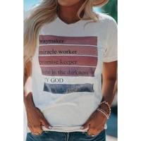 Azura Exchange White God Waymaker Miracle Worker Promise Keeper Graphic Tee - 2XL thumbnail