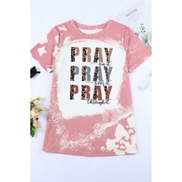 Azura Exchange Leopard Tie Dye Short Sleeve Graphic Tee - M thumbnail