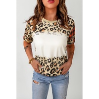 Azura Exchange Leopard Print Short Sleeve T-Shirt - M thumbnail