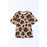 Azura Exchange Leopard Print Loose T-Shirt - L thumbnail