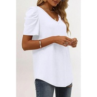 Azura Exchange V-Neck Puff Sleeve T-Shirt - XL thumbnail