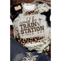 Azura Exchange Graphic Leopard Print T-Shirt - M thumbnail