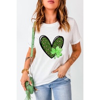 Azura Exchange Leopard Heart Shaped Print Crewneck Graphic Tee - XL thumbnail