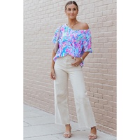 Azura Exchange Floral Print Oversized T-Shirt - M thumbnail