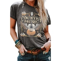 Azura Exchange Guitar Graphic Print Short Sleeve T Shirt - XL thumbnail