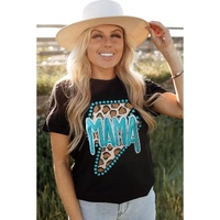 Azura Exchange MAMA Leopard Lightening Graphic Tee - S thumbnail