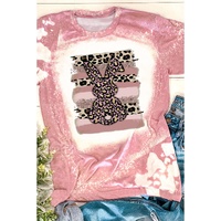 Azura Exchange Leopard Rabbit Tie Dye Graphic T-Shirt - M thumbnail
