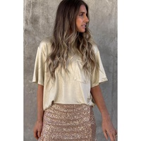 Azura Exchange Loose Fit Short Sleeve T-Shirt with Chest Pocket - M thumbnail