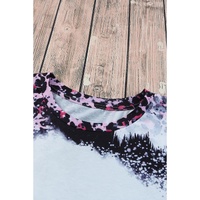 Azura Exchange Leopard Print Bleached Tee - M thumbnail