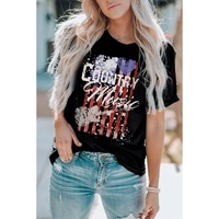 Azura Exchange American Flag Print Short Sleeve T-Shirt - XL thumbnail