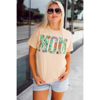 Azura Exchange Floral Letter Print T Shirt - S thumbnail