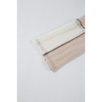 Parchment Crochet Detail Exposed Seam High Low Loose Top - L thumbnail