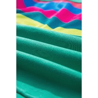 Green Colorful Striped Accent Long Sleeve T Shirt - 2XL thumbnail