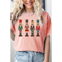 Pink Cute Nutcracker Graphic Crewneck Christmas T Shirt - M thumbnail