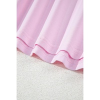 Light Pink Flag Bow Graphic Crewneck Tee - L thumbnail