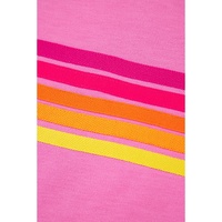 Bonbon Striped Patch Front Casual Tee - 2XL thumbnail