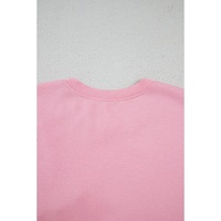 Pink Bow Applique Half Sleeve T-shirt - S thumbnail