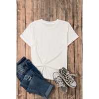 White Easter Egg Bow Bunny Ear Printed T Shirt - M thumbnail