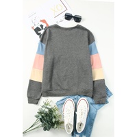 Azura Exchange Long Sleeve Colorblock Sweatshirt - L thumbnail