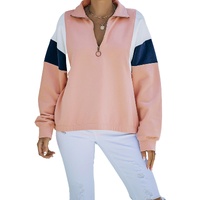 Azura Exchange Patch Bicep Quarter Zip Sweatshirt - S thumbnail