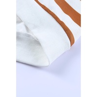 Azura Exchange Drop Shoulder Striped Pullover Sweatshirt - XL thumbnail