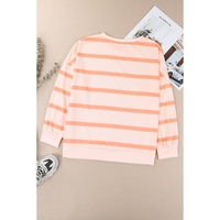 Azura Exchange Drop Shoulder Pullover Sweatshirt with Striped Pattern - 2XL thumbnail