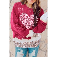 Azura Exchange Leopard Graphic Pullover Sweatshirt - S thumbnail