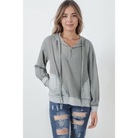 Azura Exchange Contrast Patchwork Pullover Hoodie - XL thumbnail