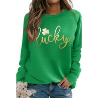 Azura Exchange Lucky Glitter Graphic Raglan Sleeve Sweatshirt - L thumbnail