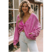 Azura Exchange Twist Open Back Oversized Sweatshirt - L thumbnail