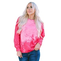 Azura Exchange Long Sleeve Tie Dye Pullover Sweatshirt - L thumbnail