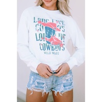 Azura Exchange LONG LIVE COWBOY WILD WEST Sweatshirt - S thumbnail