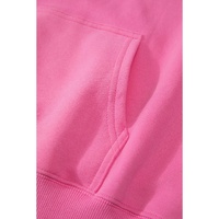 Bonbon Fleece Lined Kangaroo Pocket Drawstring Chunky Hoodie - 2XL thumbnail