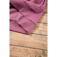 Valerian Solid Fleece Lined Drop Shoulder High Low Sweatshirt - 2XL thumbnail