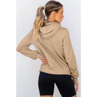 Parchment Zipped Pocket Cozy Drawstring Hoodie - 2XL thumbnail